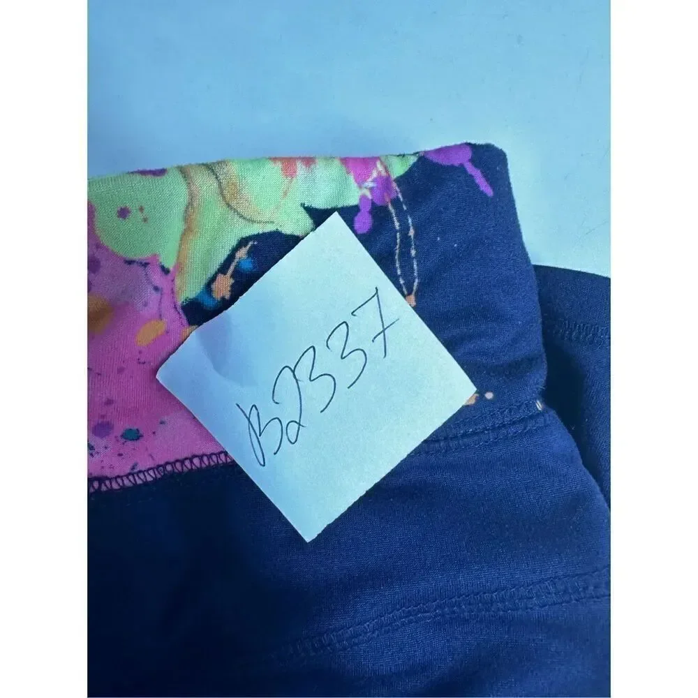 Justice Girls Shorts Logo Printed Navy Blue Pink Size M (10)